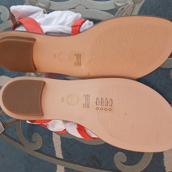 Michael Kors Orange Sasha Flat Sandals - Picture 3 of 4